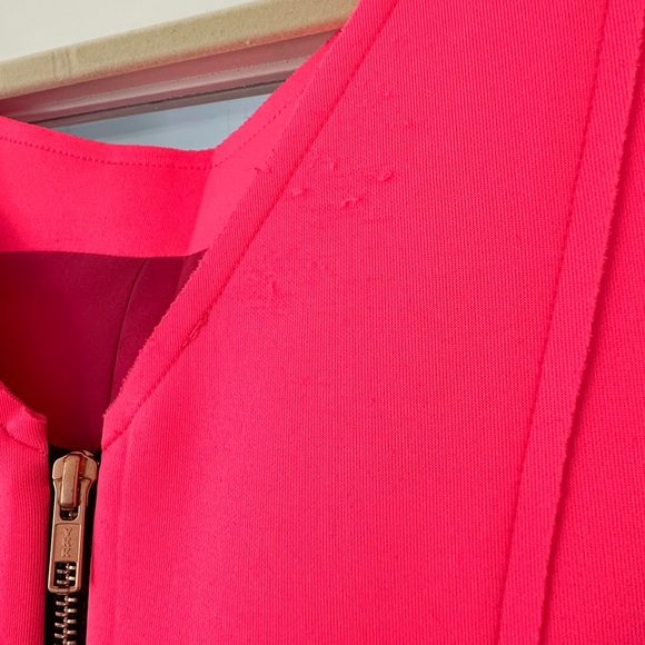 Milly neoprene neon pink dress - Picture 4 of 6